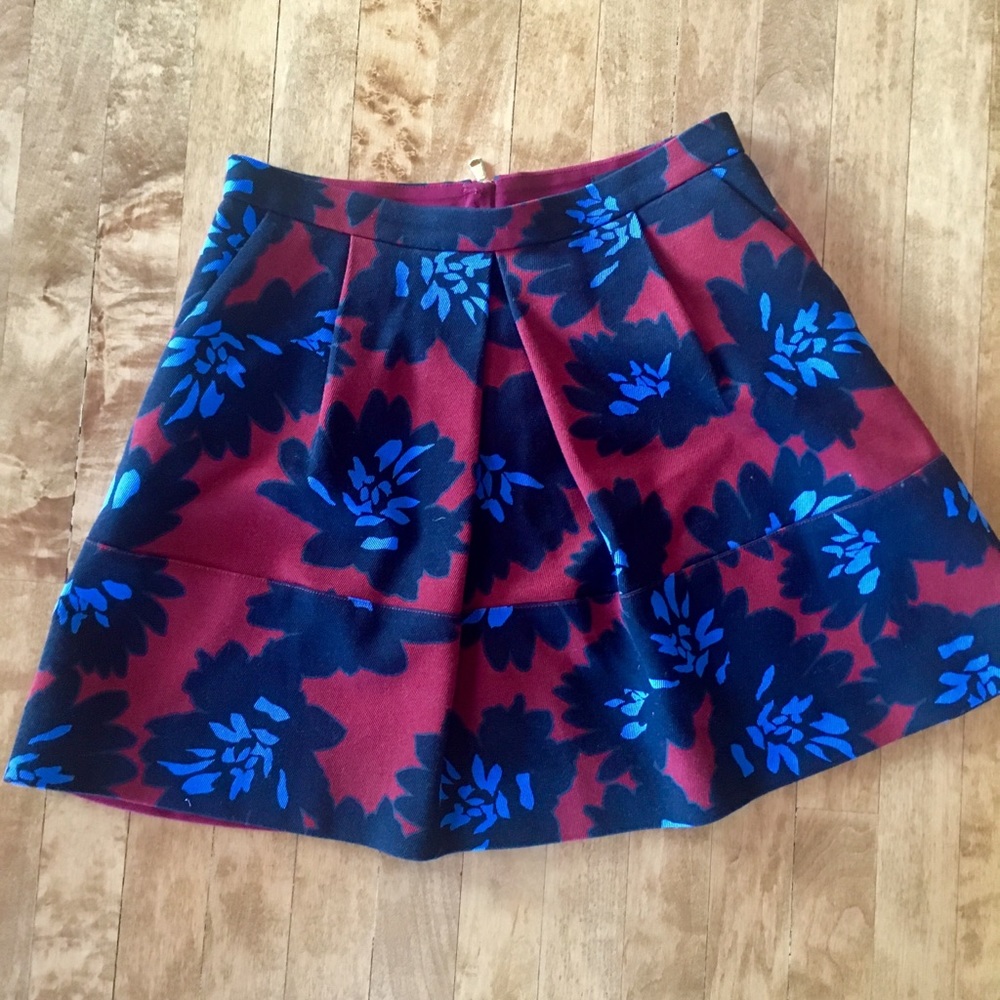 JCrew Firework Floral Skirt